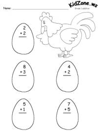 addition worksheets