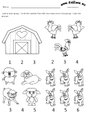preschool math counting worksheet
