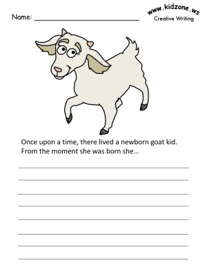 Goats Writing Prompt worksheets