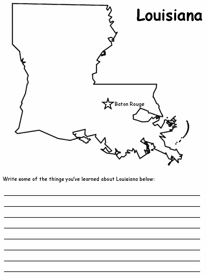 Louisiana State Map