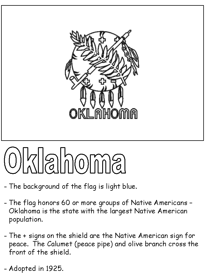 oklahoma symbols coloring pages - photo #24