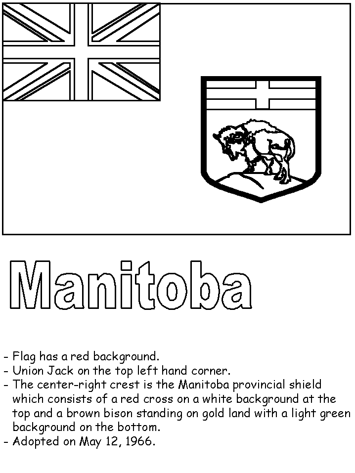 manitoba coloring pages - photo #5