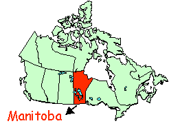 Manitoba map