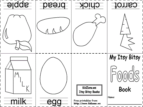Itsy Bitsy Book - Foods
