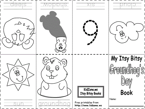 Groundhog's Day Itsy Bitsy Book