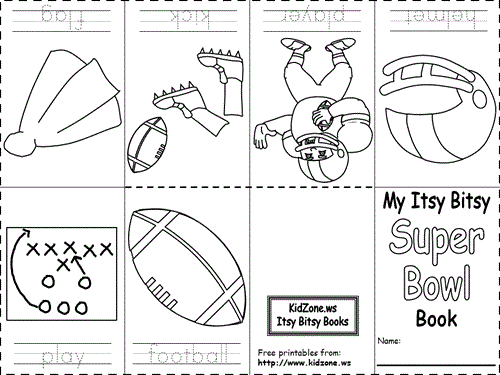 Super Bowl Itsy Bitsy Book