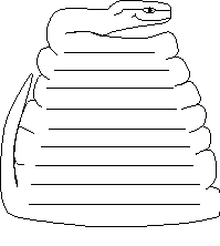 snake worksheets for making books