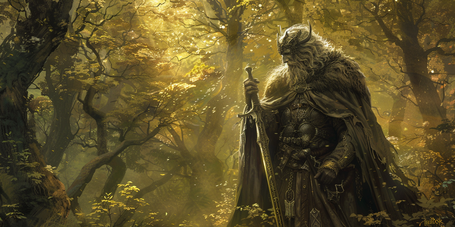 digital art of Arawn, King of Annwn