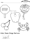 colors recognition practice worksheet