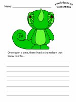 Chameleon creating word prompt worksheets
