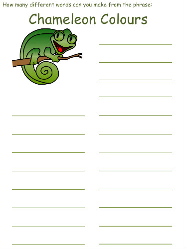 Chameleon wordmine
