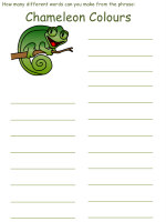 chameleons word search