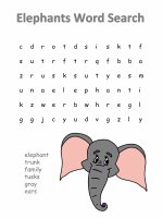 Elephant word search