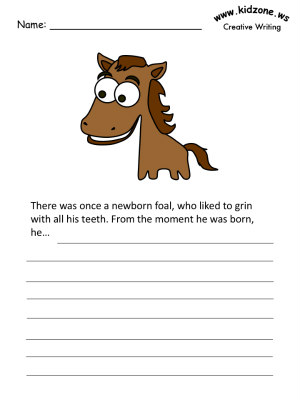 Horses Writing Prompt worksheets