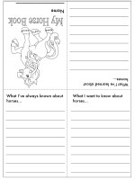 Printable horse booklet for kids