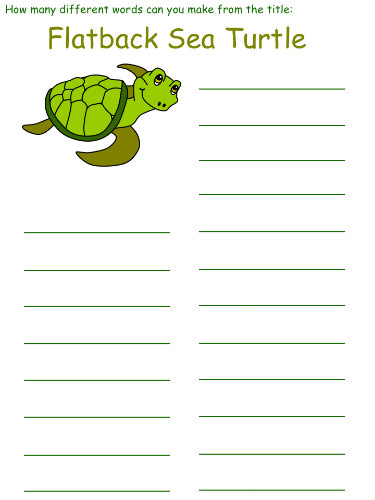 turtles wordmine