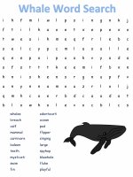 whales word search