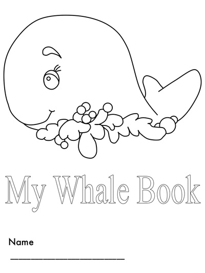 My Whale Book printable