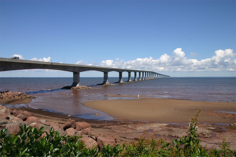New Brunswick's side of the Confederation Bridge