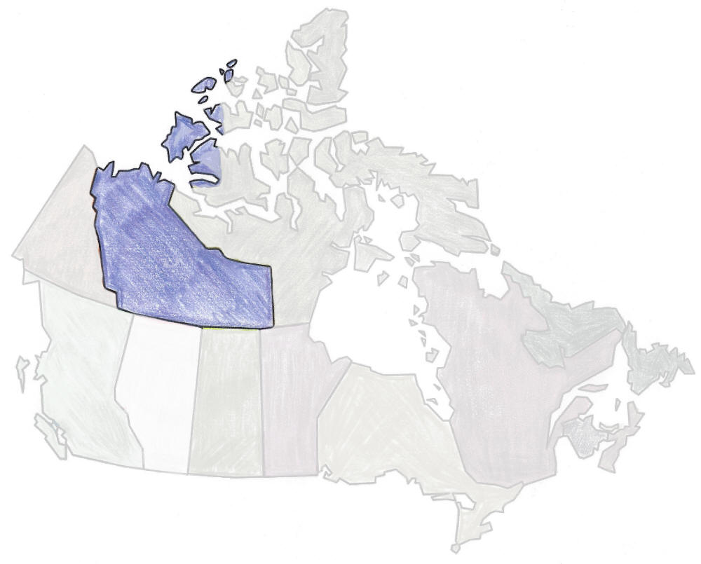 map of Canada - Northwest Territories