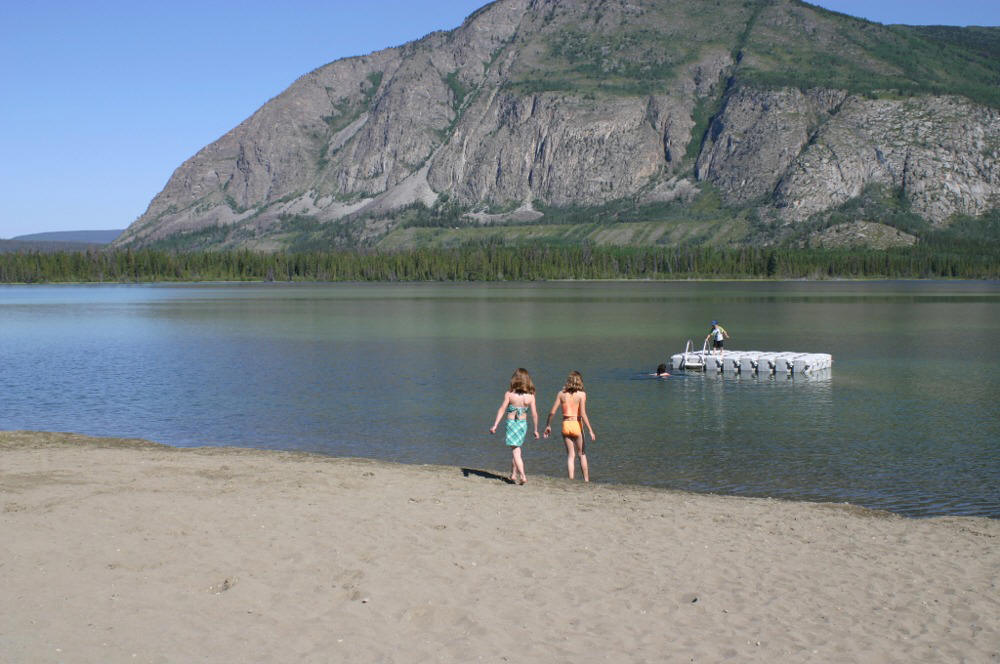 glacier lake swim