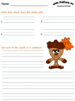 Creative Writing Worksheets