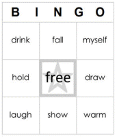 Dolch Grade 3 Bingo Cards