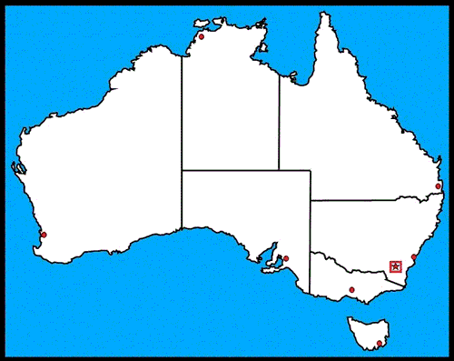 Carte du Territoire de la capitale australienne