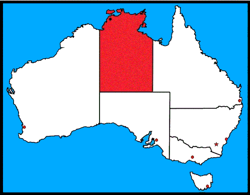 Carte du Territoire du Nord