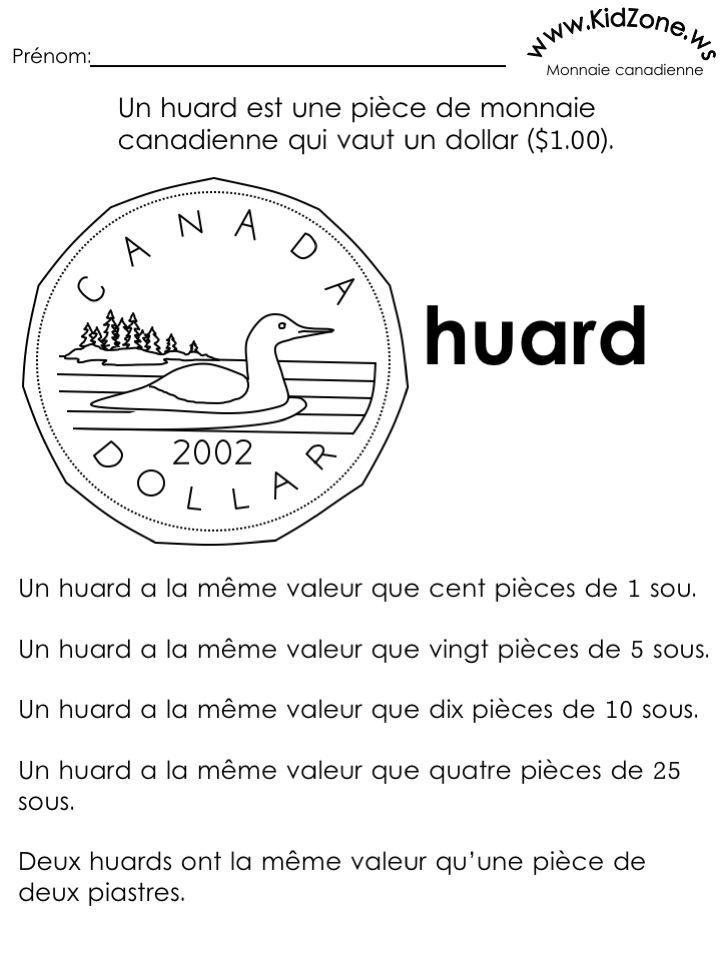 Info Sur Monnaie (1 huard)