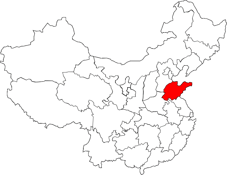 Carte du Shandong
