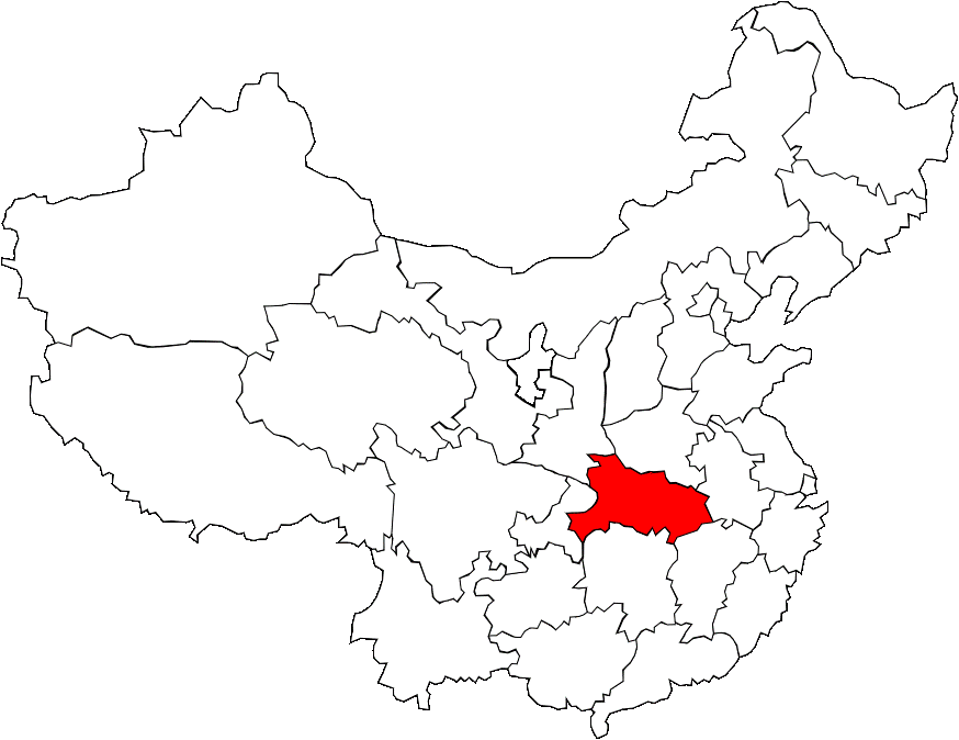 Carte du Hubei
