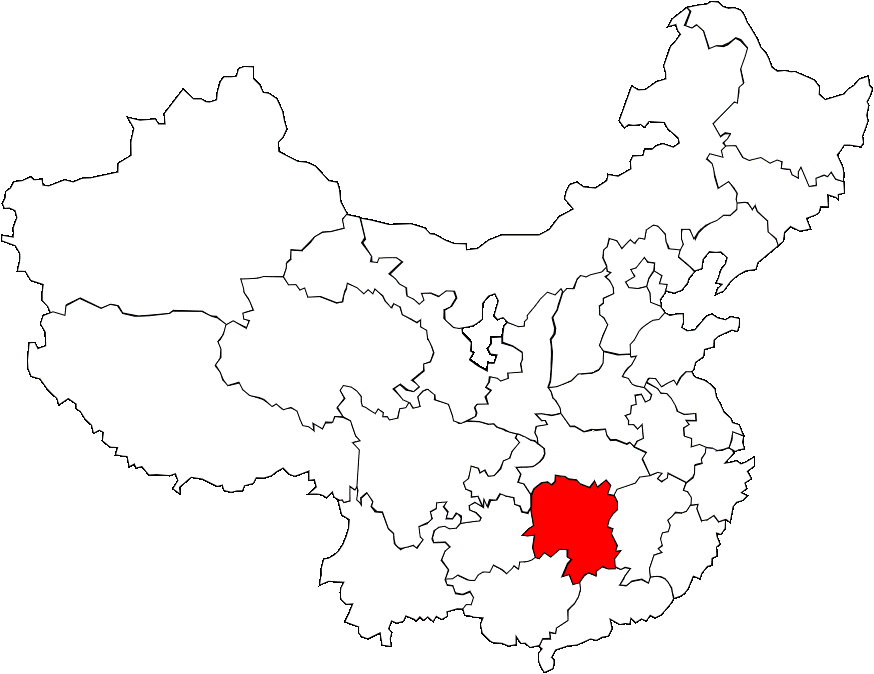 Carte du Hunan