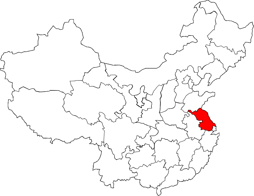 Carte du Jiangsu