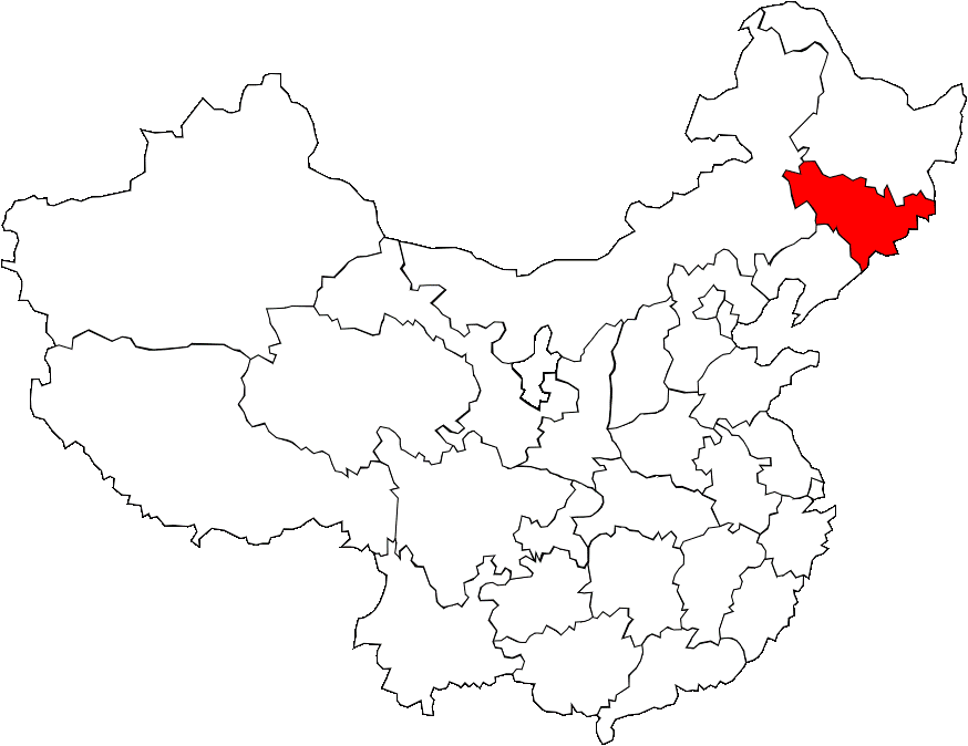 Carte du Jilin