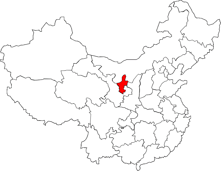 Carte du Ningxia
