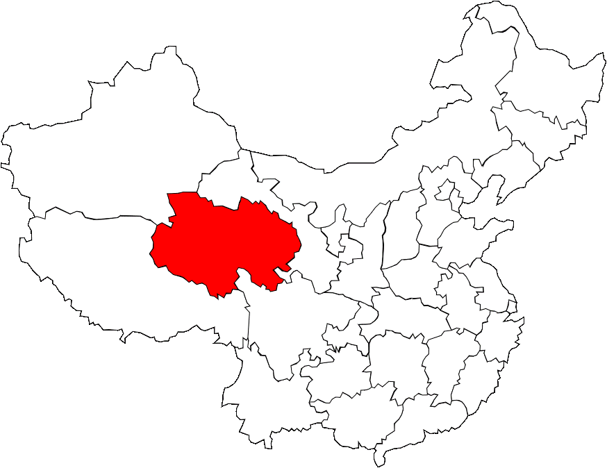 Carte du Qinghai