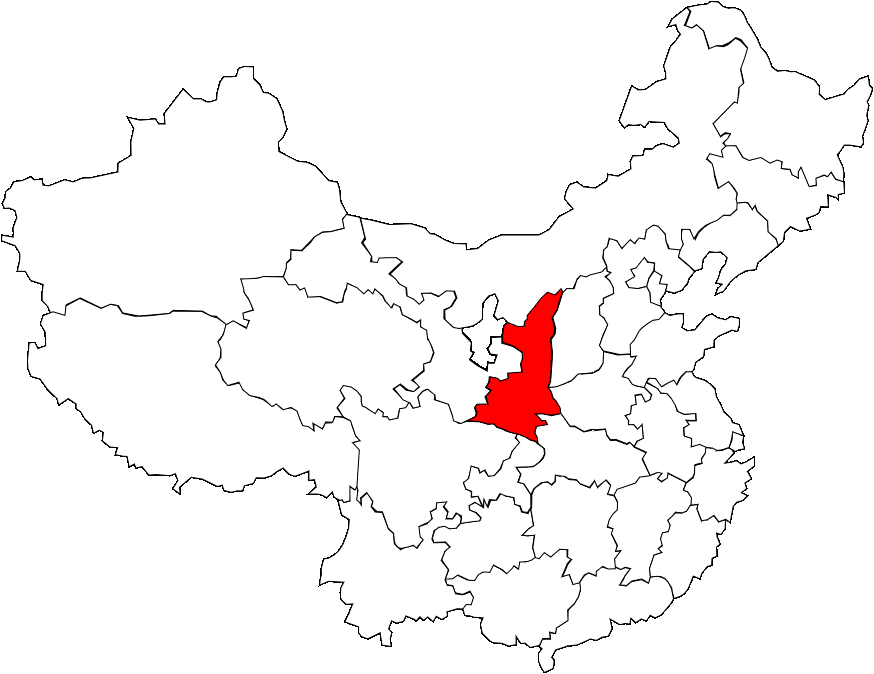 Carte du Shaanxi