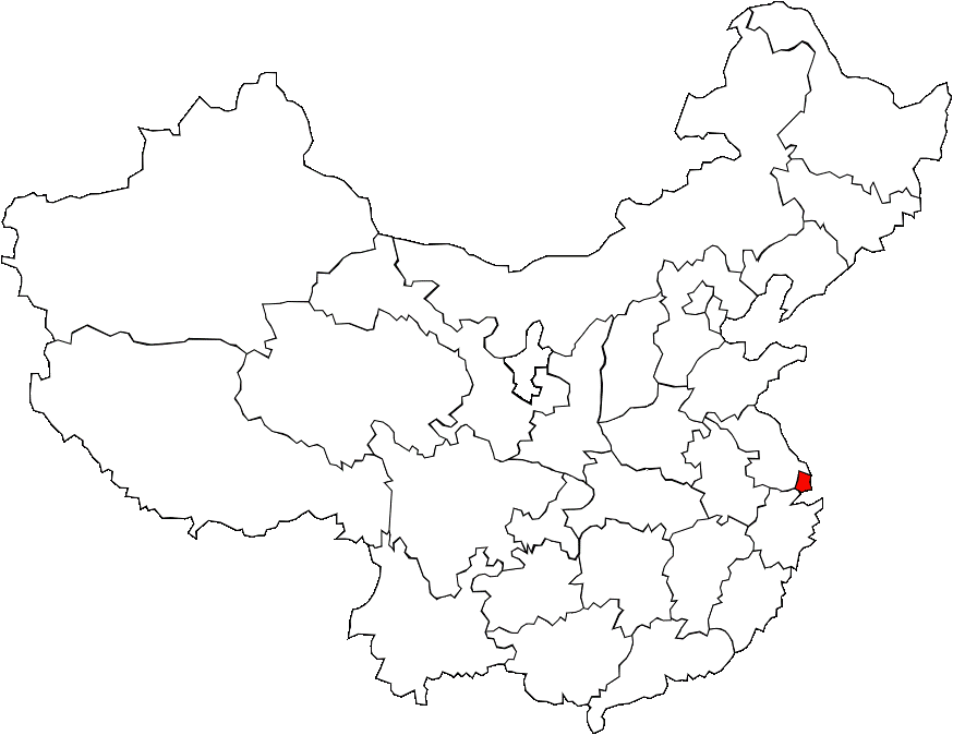 Carte de Shanghai