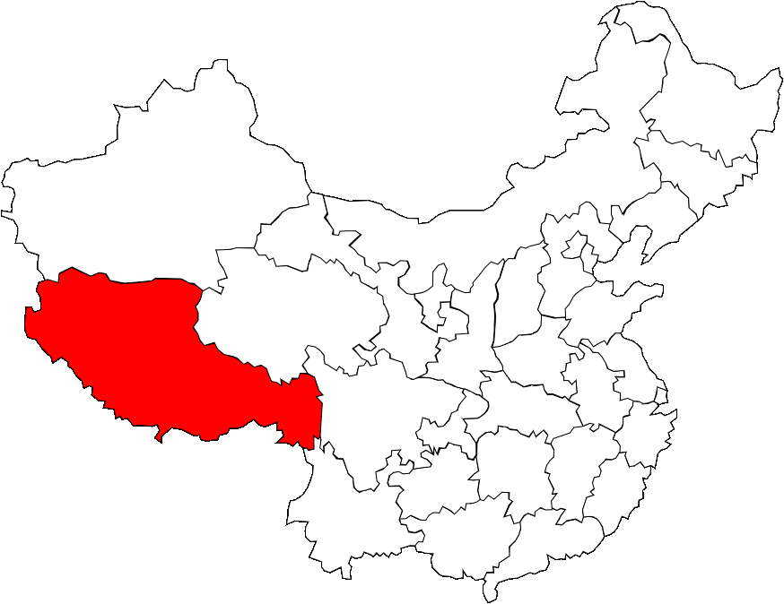 Carte du Tibet