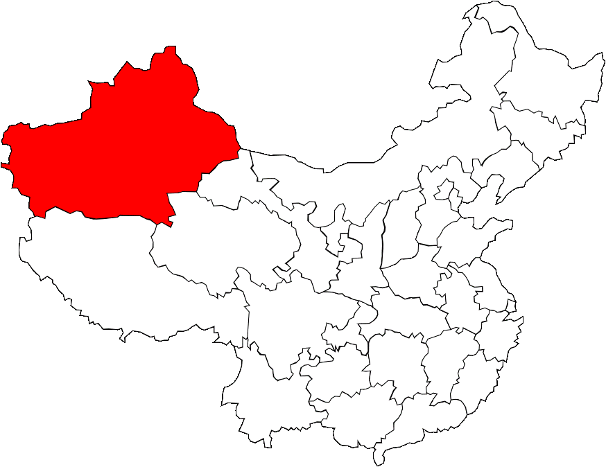 Carte du Xinjiang