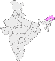 Carte Arunachal Pradesh