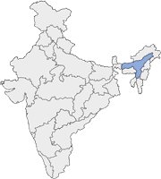 Carte Assam