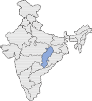 Carte Chhattisgarh