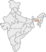 Carte Meghalaya