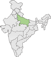 Carte Uttar Pradesh