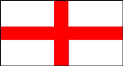 Le drapeau de l'Angleterre - La croix de Saint-Georges