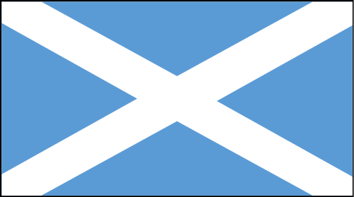 Le drapeau de l'Écosse - La croix de Saint-André