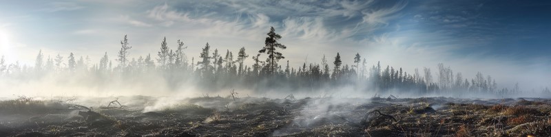 photo of land after a forest fire