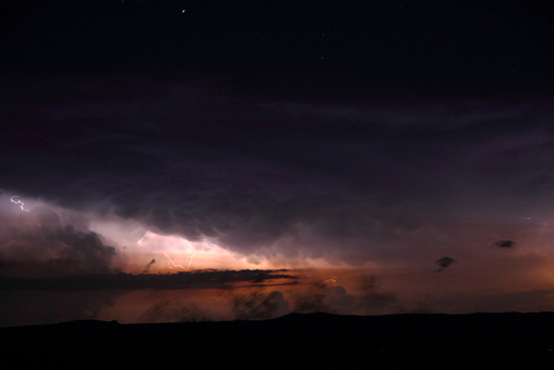 Storm in the Mojave Desert